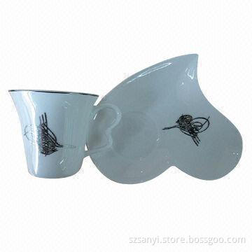 12pcs Super White Cup and Saucer Set